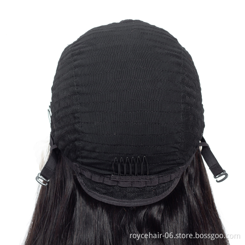 Peruvian Virgin Lace Front Hair Extensions wigs Human Hair U Part Film Lace Wig